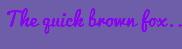 Image with Font Color 8A02F2 and Background Color 6E5DA9